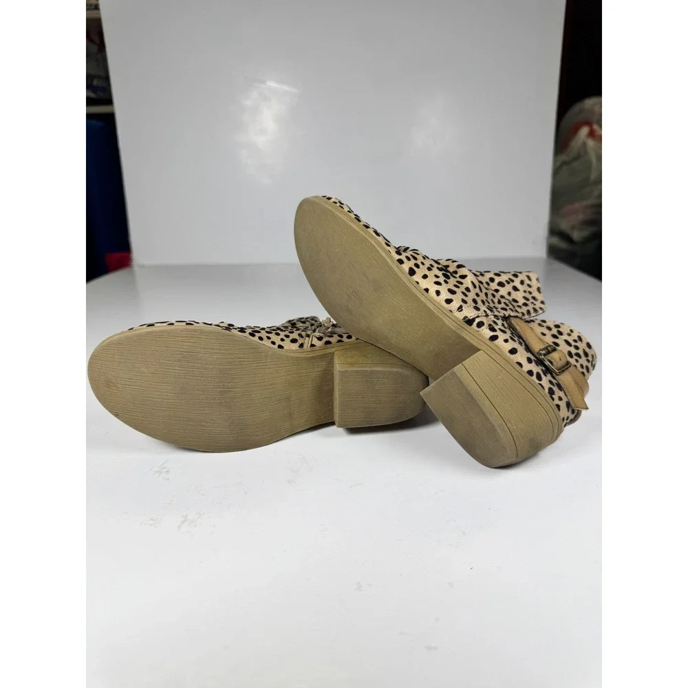 Blowfish Malibu Girls 2 Bootie Sand Pixie‎ Leopard Print Round Toe Ankle Boot